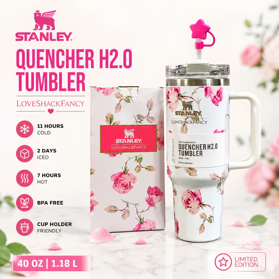 Premium Stanley Style Stainless Steel Tumbler ā Insulated Travel Cup with Handle